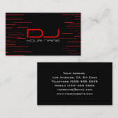 ユニークなDJの名刺 名刺 (正面/裏面)