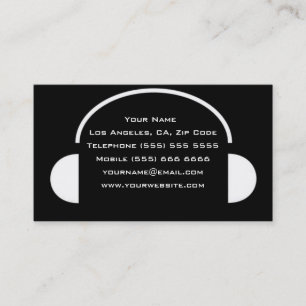 ユニークなDJの名刺 名刺