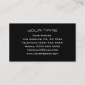 ユニークなDJの名刺 名刺 (裏面)