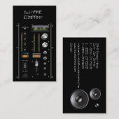 ユニークなDJの音楽業界カード 名刺 (正面/裏面)