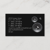 ユニークなDJの音楽業界カード 名刺 (裏面)