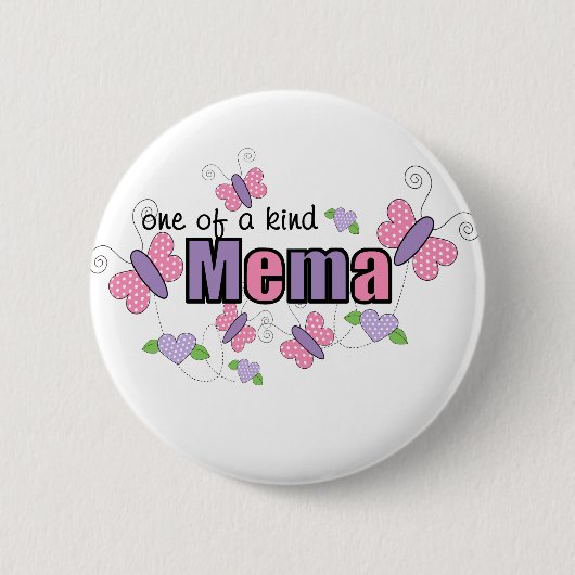ユニークなMema 缶バッジ (正面)