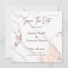 ユニークなSave The Date ウェディング招待状 招待状