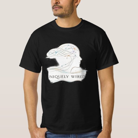 ユニークに繋がる自閉症啓発Tシャツ Tシャツ (正面)