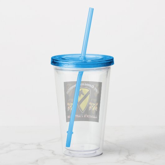 ユニークに設計された1番目の騎兵の分割ギフト アクリルタンブラー (裏面)