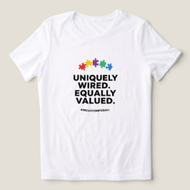 ユニークに配線された等しく価値ある意識アート トライブレンドTシャツ