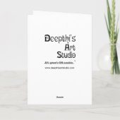 ユニークのおよびおもしろいの健康なカードを得ます カード (裏面)