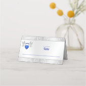 ユニークの座席表と愛とハート プレイスカード (裏面)