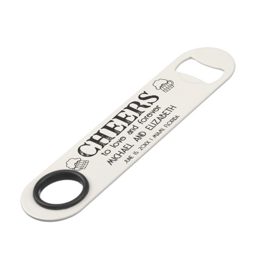 ユニークの結婚日付け救応援 スピード栓抜き (正面アングル)