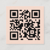 ユニークはっきりしたカスタム幾何モダン法 スクエア名刺 (裏面)