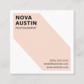 ユニークはっきりしたカスタム幾何モダン法 スクエア名刺 (正面)