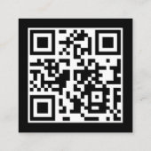 ユニークはっきりしたカスタム幾何モダン法 スクエア名刺 (裏面)