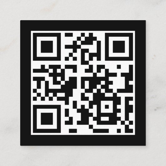 ユニークはっきりしたカスタム幾何モダン法 スクエア名刺 (裏面)