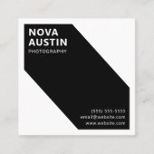 ユニークはっきりしたカスタム幾何モダン法 スクエア名刺 (正面)