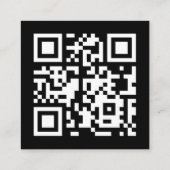 ユニークはっきりしたカスタム幾何モダン法 スクエア名刺 (裏面)