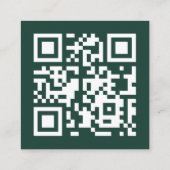 ユニークはっきりしたカスタム幾何モダン法 スクエア名刺 (裏面)