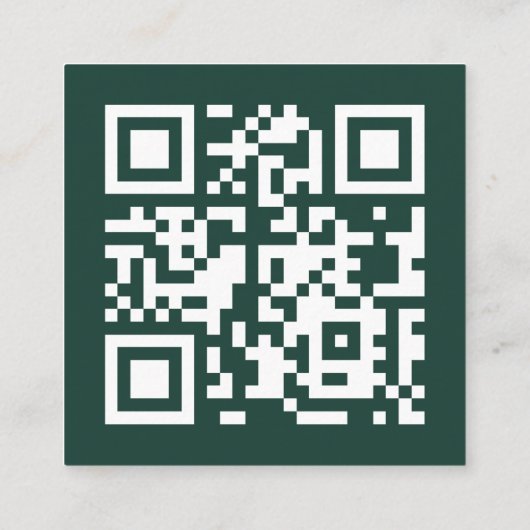 ユニークはっきりしたカスタム幾何モダン法 スクエア名刺 (裏面)