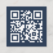 ユニークはっきりしたカスタム幾何モダン法 スクエア名刺 (裏面)