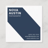 ユニークはっきりしたカスタム幾何モダン法 スクエア名刺 (正面)