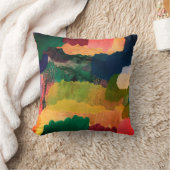 ユニークはっきりしたモダン抽象芸術 クッション (ブランケット)