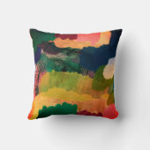 ユニークはっきりしたモダン抽象芸術 クッション (裏面)