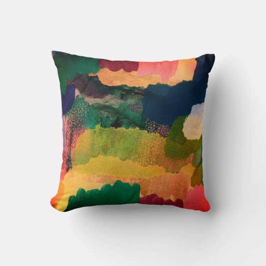 ユニークはっきりしたモダン抽象芸術 クッション (正面)