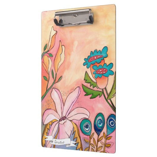 ユニークアーティス絵を描トのファンタジーパーソナライズされた クリップボード (左)