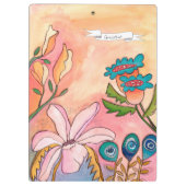 ユニークアーティス絵を描トのファンタジーパーソナライズされた クリップボード (裏面)