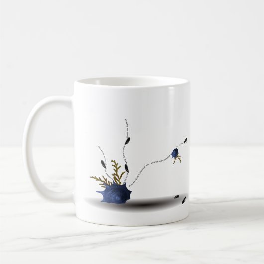 ユニークアート素晴らし芸術的オリジナルお洒落ー コーヒーマグカップ (左)