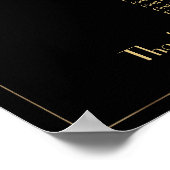 ユニークアールデコ素晴らしギャツビー結婚の座席表 ポスター (角)