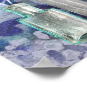 ユニークインスパイアプリントボトルとテクスチャ ポスター (角)