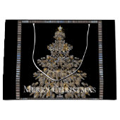 ユニークエレガントクリスマスツリー ラージペーパーバッグ (正面)