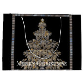 ユニークエレガントクリスマスツリー ラージペーパーバッグ (裏面)