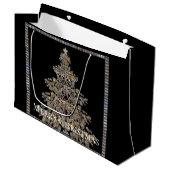 ユニークエレガントクリスマスツリー ラージペーパーバッグ (正面アングル)