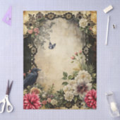 ユニークエレガントビクトリアンゴシックラヴェンフローラガーデン 薄葉紙 (クラフト)