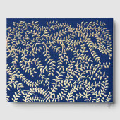 ユニークエレガントフローラ王室のQiunceanera青 ゲストブック (裏面)