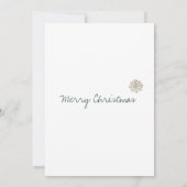 ユニークエレガントモダンクリスマスパーティー 招待状 (裏面)