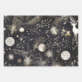 ユニークエレガントモダンクリスマス ラッピングペーパーシート (正面3)