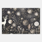 ユニークエレガントモダンクリスマス ラッピングペーパーシート (正面)