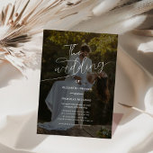 ユニークエレガントモダン結婚式招待状 招待状