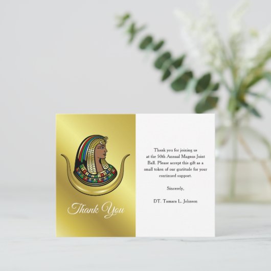 ユニークエレガント金ゴールド娘 サンキューカード (スタンド正面)