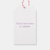 ユニークオーバーラッピングモノグラム | ソフトラベンダーピンク ギフトタグ (裏面)