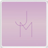 ユニークオーバーラッピングモノグラム | ソフトラベンダーピンク シール (正面)