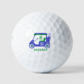 ユニークカスタムゴルフカート名 ゴルフボール (正面)