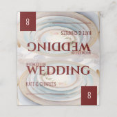 ユニークカスタムスタイル折り座席表 プレイスカード (外部開封)