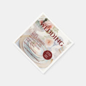 ユニークカスタムスタイル結婚ズ スタンダードカクテルナプキン (角)