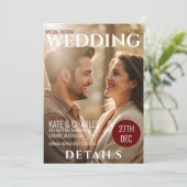 ユニークカスタムスタイル結婚詳細 招待状 (スタンド正面)