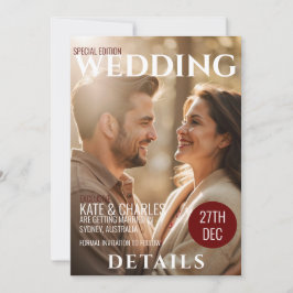 ユニークカスタムスタイル結婚詳細 招待状