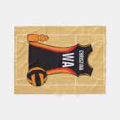 ユニークカスタムデザイン フリースブランケット (正面(横))