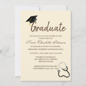 ユニークカスタムナース卒業会 招待状 (正面)